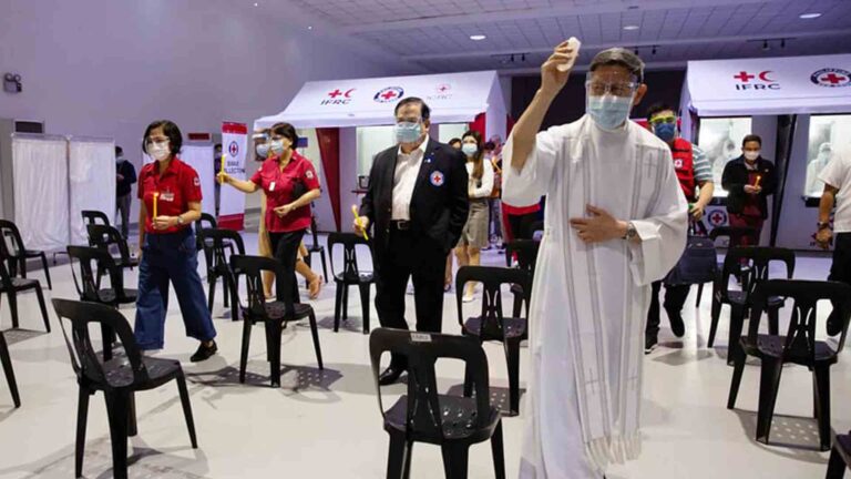 Tagle Gets Swab Test At Red Cross Before Flying Back To Vatican Tagle Gets Swab Test At Red Cross Before Flying Back To Vatican