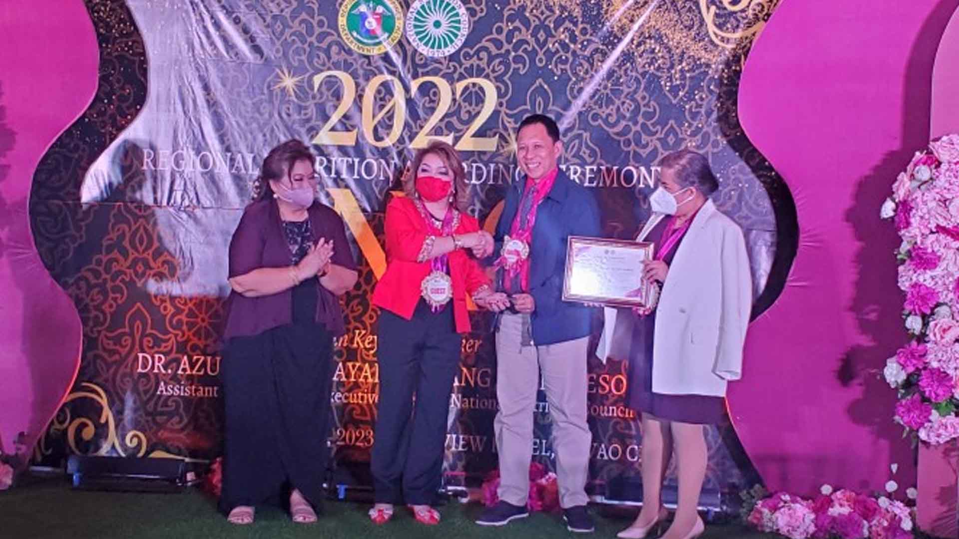 Davao Del Norte Bags Top Award For Nutrition Programs